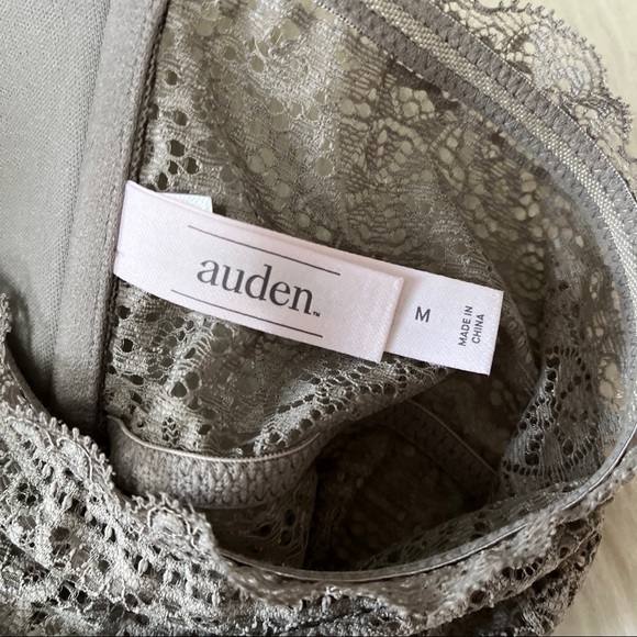 *LACE BANDEAU STRAPLESS BRA - Gray Bralette Crop Tube Top M NWT - Picture 6 of 8